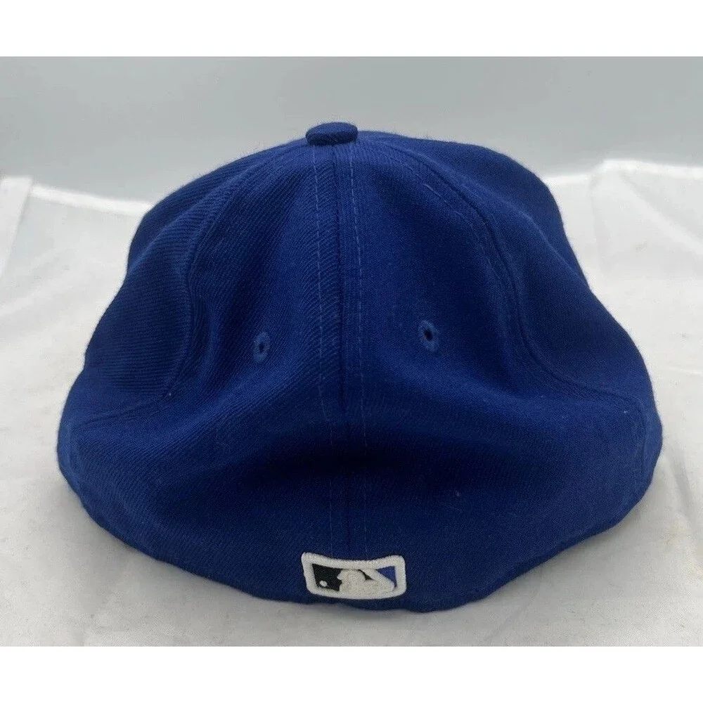 New Era 59FIFTY Cincinnati Reds Fitted Hat 7 1/8 Blue Black MLB Cap Rare